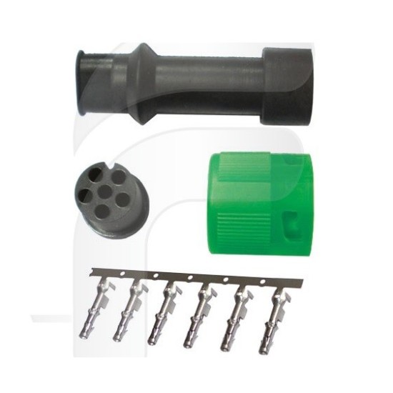 CONECTOR DE PILOTO TRASERO 6 PIN HEMBRA SIN CABLE **