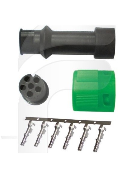 CONECTOR DE PILOTO TRASERO 6 PIN HEMBRA SIN CABLE **