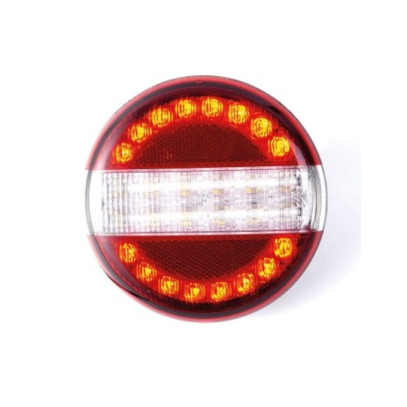 PILOTO LED TRASERO REDONDO ANTI NIEBLA - M.ATRAS - REFLEX 140MM R7-R6-R10 12/24V **