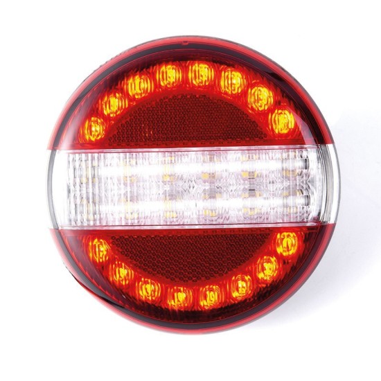 PILOTO LED TRASERO REDONDO ANTI NIEBLA - M.ATRAS - REFLEX 140MM R7-R6-R10 12/24V **