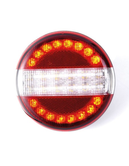 PILOTO LED TRASERO REDONDO ANTI NIEBLA - M.ATRAS - REFLEX 140MM R7-R6-R10 12/24V **