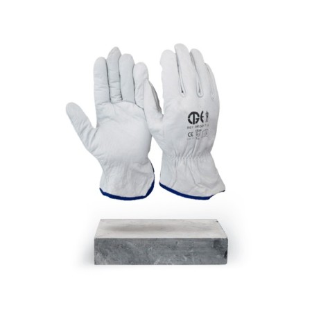 GUANTE FLOR VACUNO GRIS T 7 BLISTER CAJA/120UDS