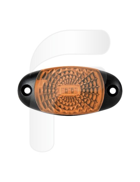 PILOTO LED GALIBO LATERAL OVALADO AMBAR 72X34X18 MM 12/30V **