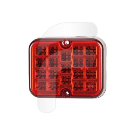 PILOTO LED TRASERO CUADRADO ANTINIEBLA HOMOLOGADO 101X81X29MM 12/24V **