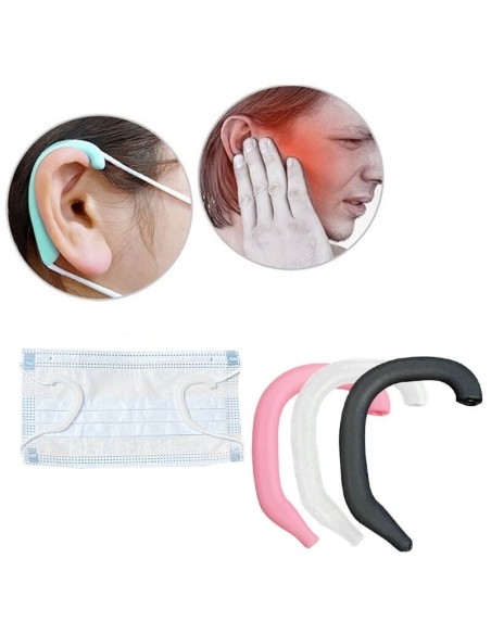 SALVAOREJAS DE SILICONA ADAPTABLE PARA MASCARILLAS PACK 2 UDS