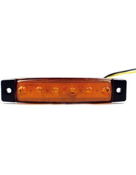 PILOTO LED GALIBO LATERAL AMBAR 6SMD RECTO
