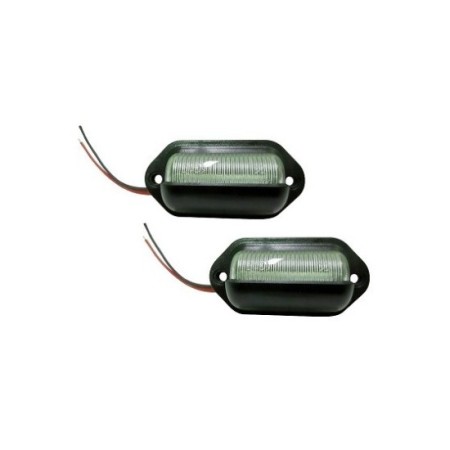PILOTO LED MATRICULA 2 UDS 6.6 X 3.3CM 12/24V  **