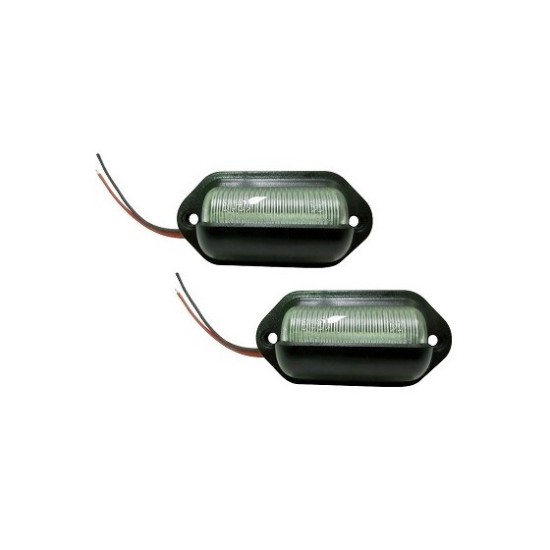 PILOTO LED MATRICULA 2 UDS 6.6 X 3.3CM 12/24V  **