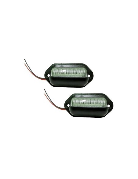PILOTO LED MATRICULA 2 UDS 6.6 X 3.3CM 12/24V  **