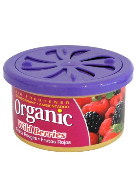 AMBIENTADOR DE LATA ORGANICO LD FRUTOS ROJOS C/18