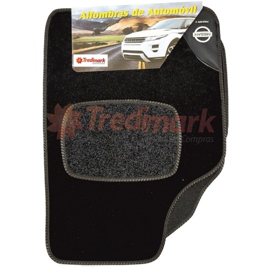 JUEGO DE ALFOMBRAS MOQUETA SEMIMEDIDA NISSAN 4UDS