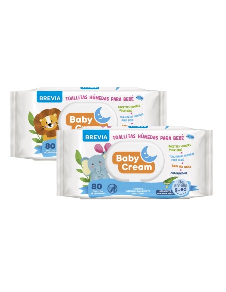 TOALLITAS BEBE CREAM 80 UDS C/12