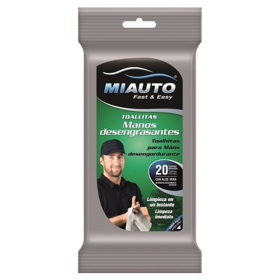 TOALLITAS LIMPIA MANOS DESENGRASANTES 20UDS C/20
