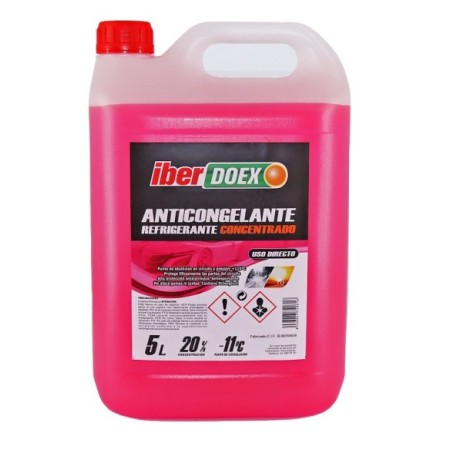 ANTICONGELANTE IBERDOEX 20% ROSA ORGANICO 5L CAJA/4UDS