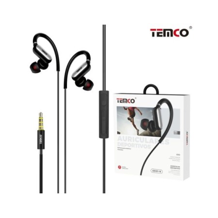 AURICULARES DEPORTIVOS "CON CABLE" + MICRO ER01N C/10