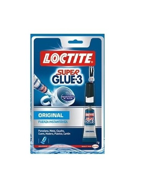 LOCTITE SUPER GLUE-3 ORIGINAL 3GR BLISTER C/40
