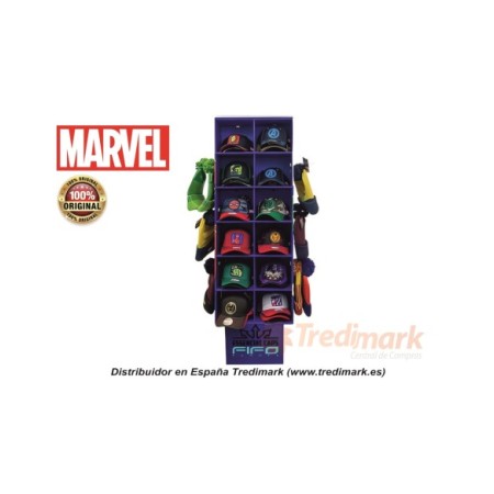 EXPOSITOR GORRAS MARVEL