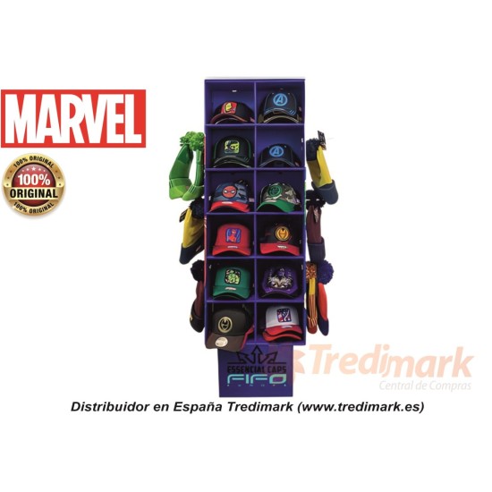 EXPOSITOR GORRAS MARVEL