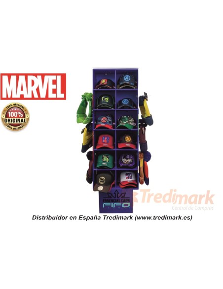 EXPOSITOR GORRAS MARVEL