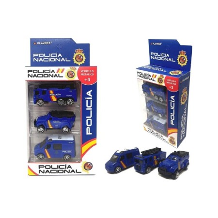VEHICULOS POLICIA NACIONAL METALICOS PACK 3 UDS