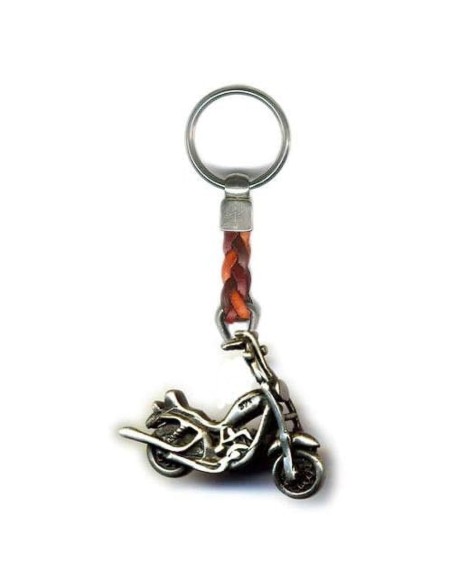 LLAVERO PIEL/METAL MOTO CHOOPER