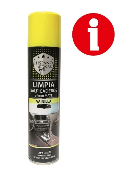 LIMPIA SALPICADERO HISPANOCAR MATE VAINILLA 400ML C/6 R/40304400/VAINI