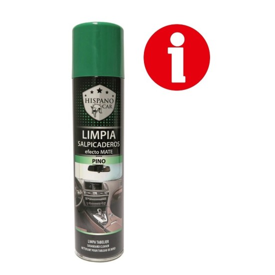 LIMPIA SALPICADERO HISPANOCAR MATE PINO 400ML C/6 R/40304400/PINO