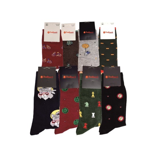 CALCETIN ALGODON SIN COSTURA DIBUJOS SURTIDOS T 40/46