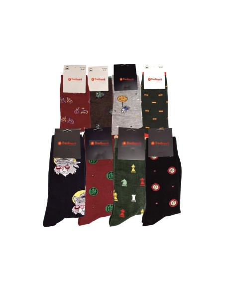 CALCETIN ALGODON SIN COSTURA DIBUJOS SURTIDOS T 40/46