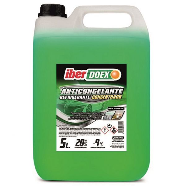 ANTICONGELANTE IBERDOEX 20% VERDE ORGANICO 5L CAJA/4UDS