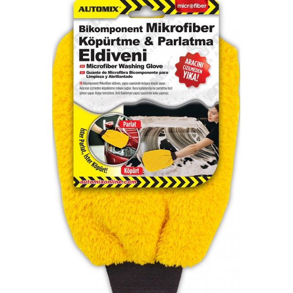 GUANTE MICROFIBRA PREMIUM BICOMPONENTE LAVADO/ABRILLANTADO AUTOMIX