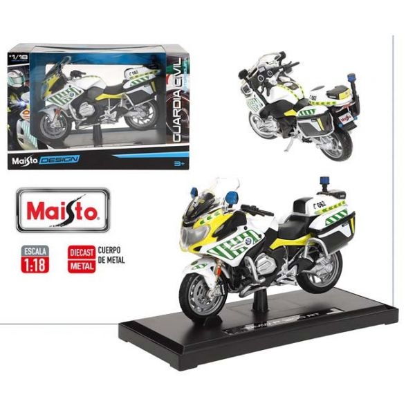MOTO BMW R1200 METAL GUARDIA CIVIL DE TRAFICO 1:18