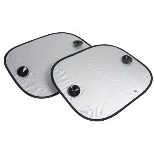 PARASOL LATERAL 100% OPACO PLATA 36X44CM 2 UDS