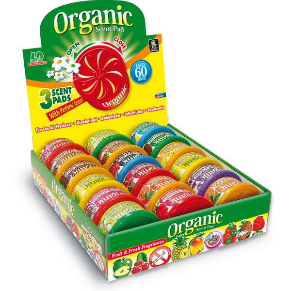 EXP. AMBIENTADOR ORGÁNICO LD 18UD AROMAS SURTIDOS