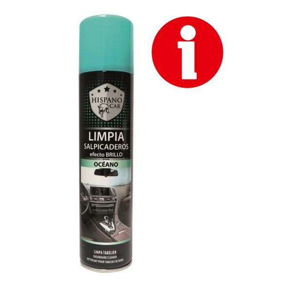 Spray Limpia Salpicaderos de Coche, 400ml, 7x25cm, Efecto Mate (Frutal)