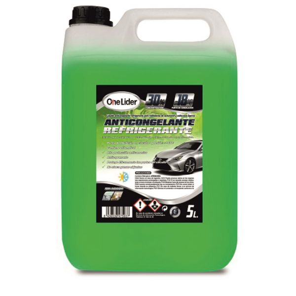 ANTICONGELANTE VERDE ONE LIDER 30%  5L
