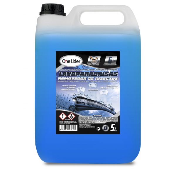 LAVAPARABRISAS CON ANTIMOSQUITOS ONE LIDER 5L