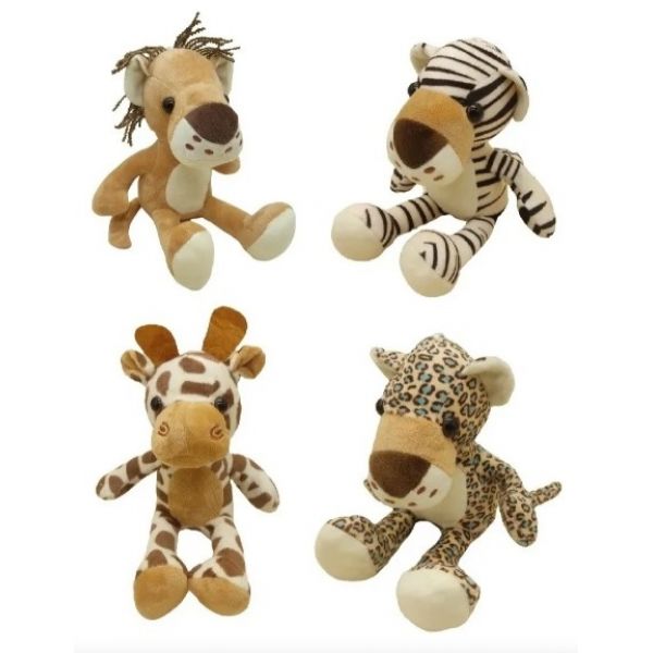 PELUCHE DE ANIMALES 4 MODELOS 24CM X 9CM