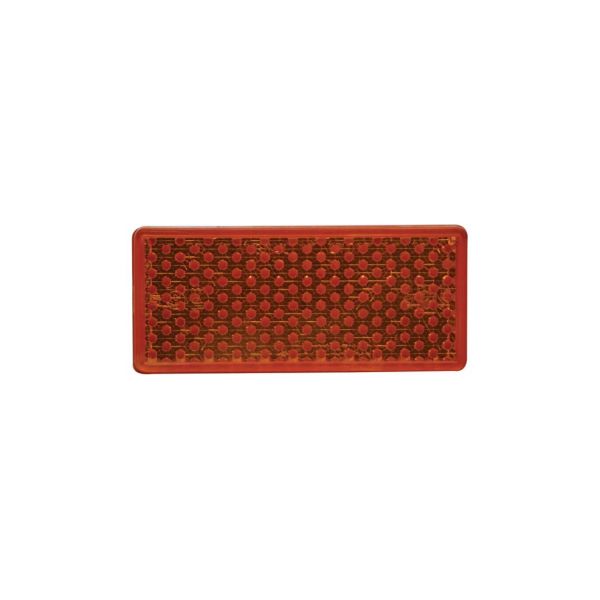 REFLECTOR AMBAR C/TORNILLO RECTANGULAR 105X45MM
